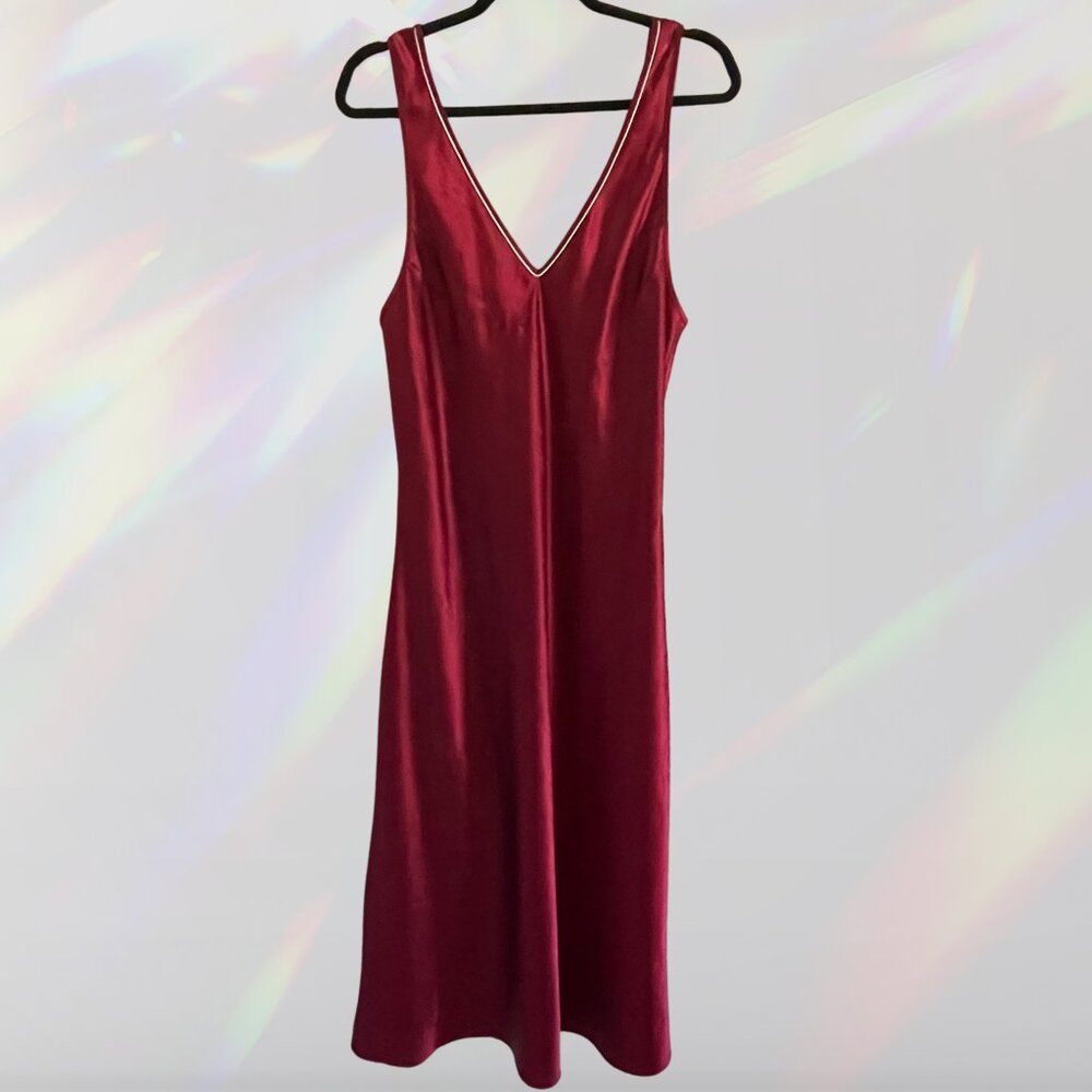 Jones New York Burgundy Slip Nightgown